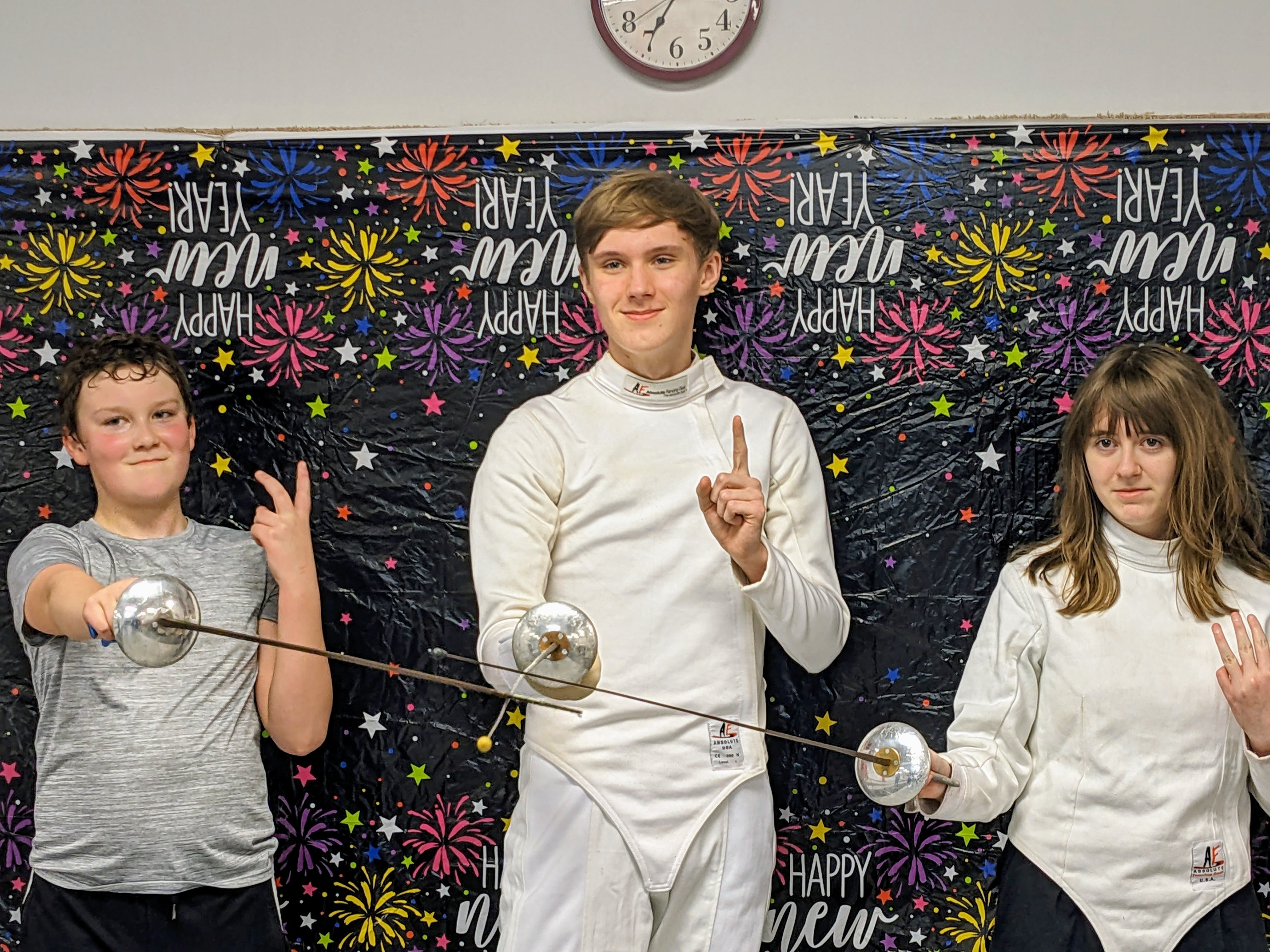 New Year's Celebration Foil Meet - Family and Community at Salle Bosco Fun unrated foil meet celebrating the New Year with family and fencers at Salle D'Armes Bosco in Madison, Alabama, showcasing community spirit